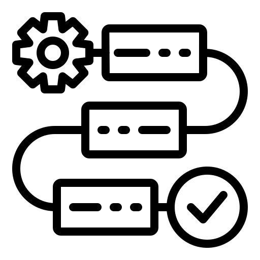 This workflow handles the purchase process from start to finish. A material request is initiated by the CEO. The Purchase Assistant selects a vendor, uploads the invoice and shipping date. The system automatically sends reminders to ensure the vendor delivers the product on time as scheduled in the system. 